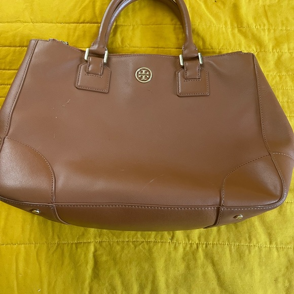 Tory Burch Tan Leather Tote - Picture 1 of 6
